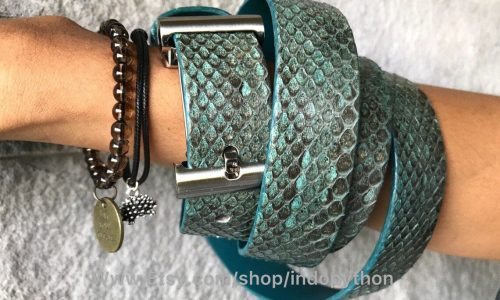 Dark Teal Cobra Belt 4